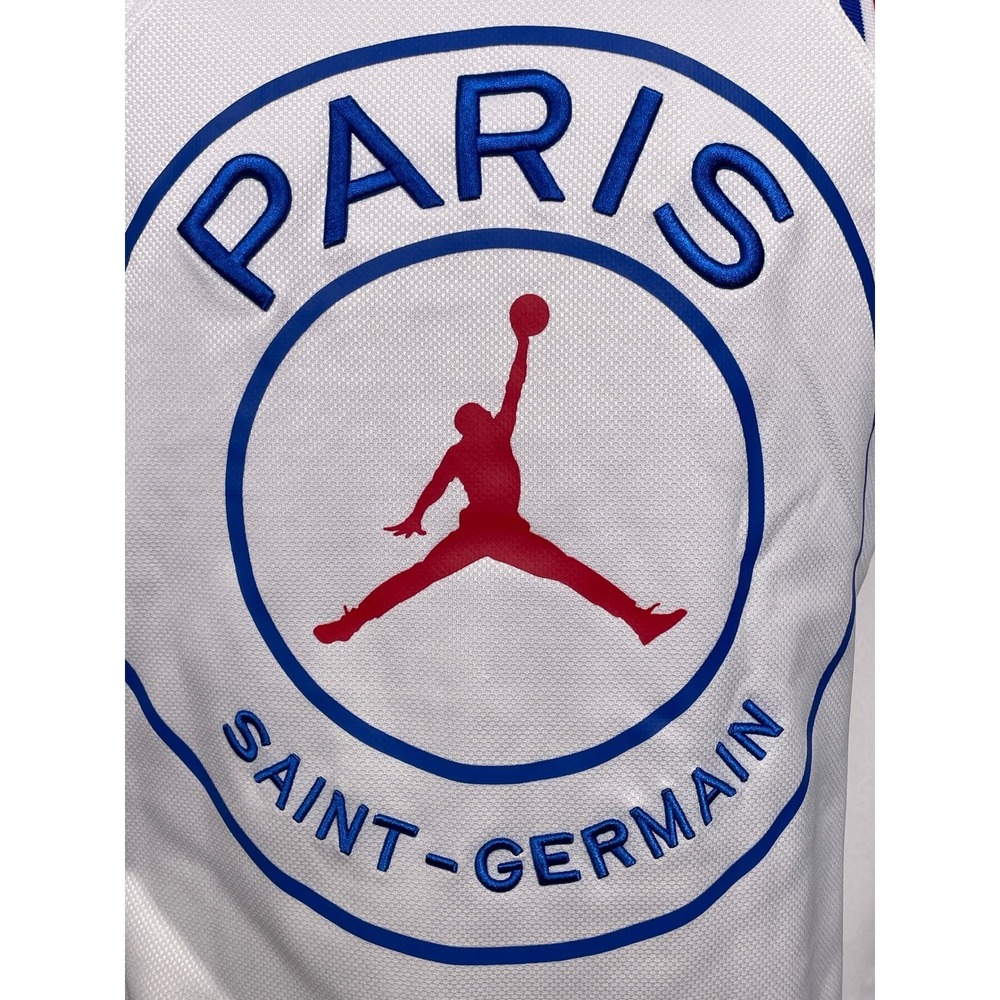 Paris Saint Germain Air Jordan White Red Blue Dress Jersey Women's MEDIUM - Picture 11 of 16